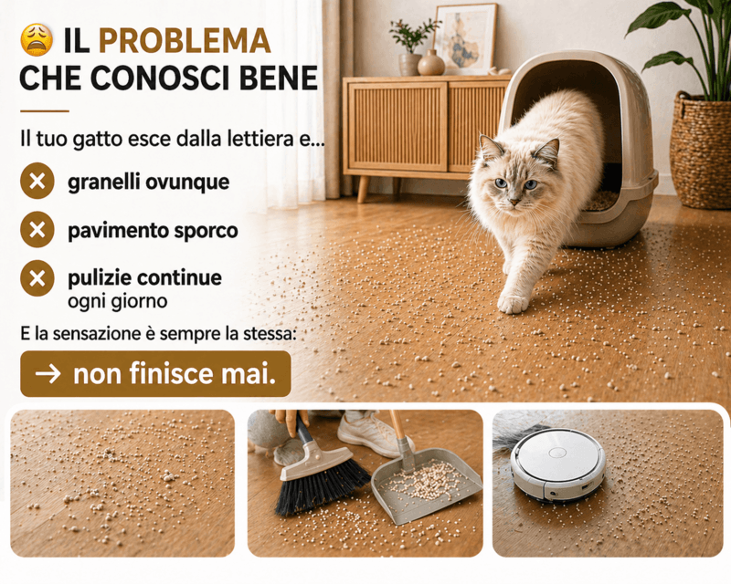 CleanCatMat - Il Tappetino da Lettiera per Gatto