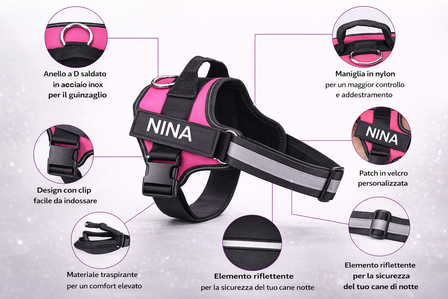 BackHome Harness - La pettorina personalizzata